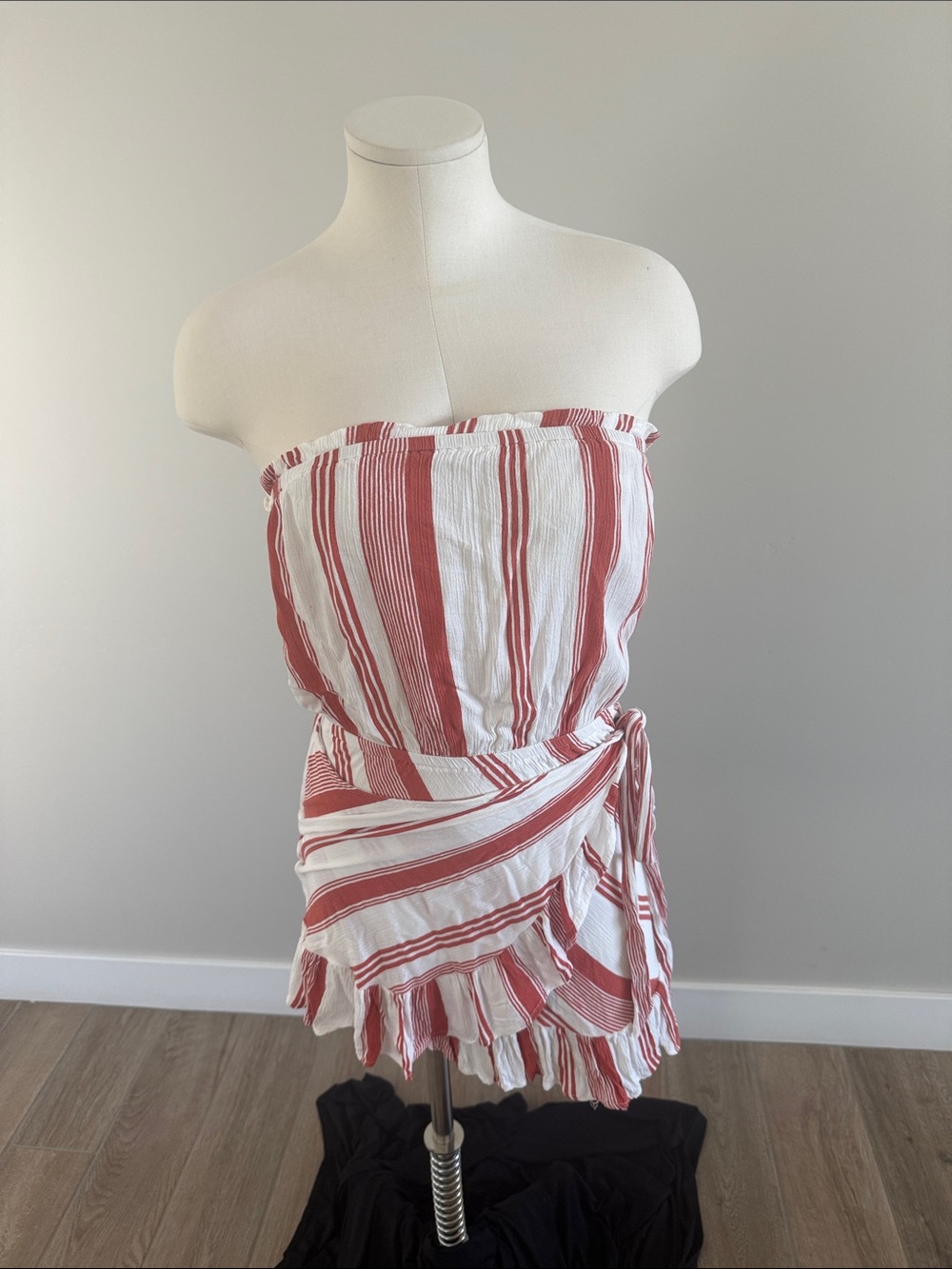 Cotton Candy LA Striped Strapless Mini Dress